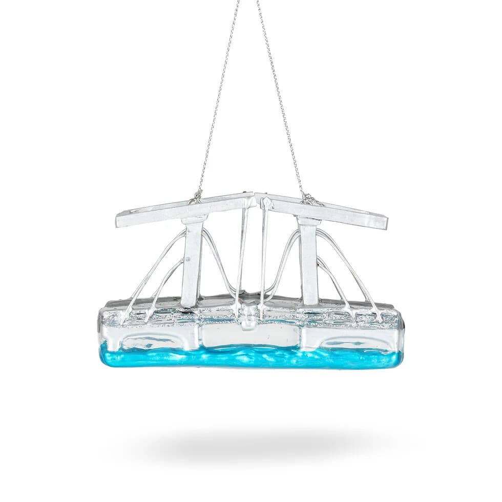 De Magere Brug Kerstbal Zilver