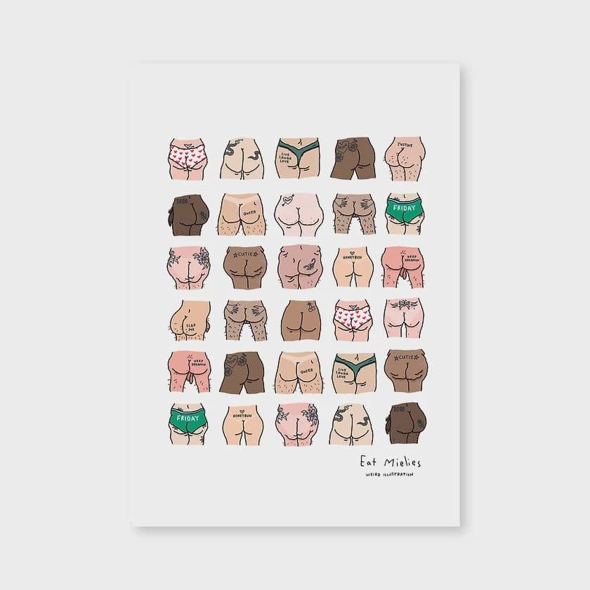 Tattoed butts print